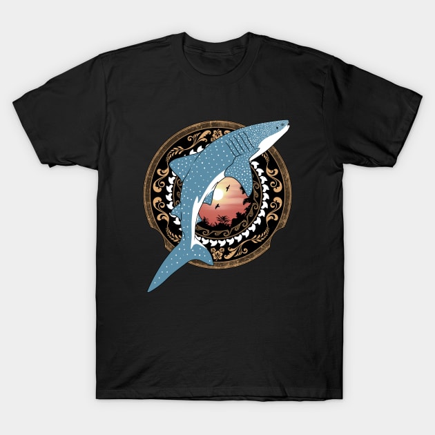 Whale Shark Dive Polynesia T-Shirt by NicGrayTees